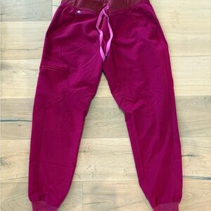 Figs Kids Burgundy Joggers